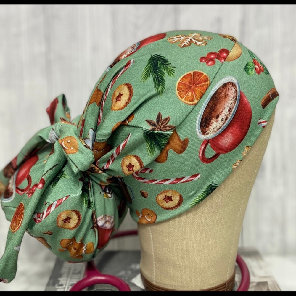 💚🎄Xmas/ Gingerbread scrub cap 🎄💚